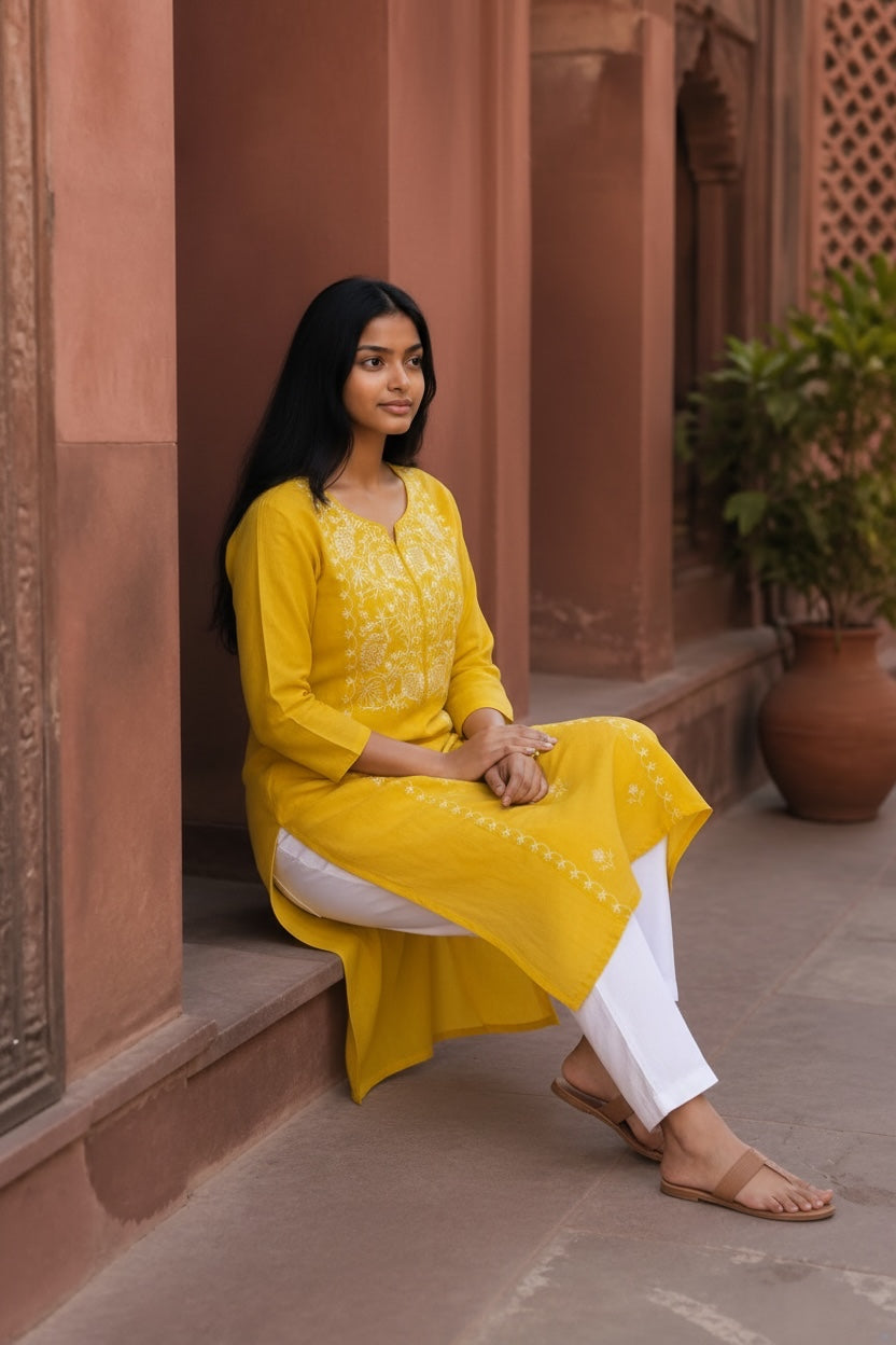 Kurti Hindú - Bengaluru Amarillo