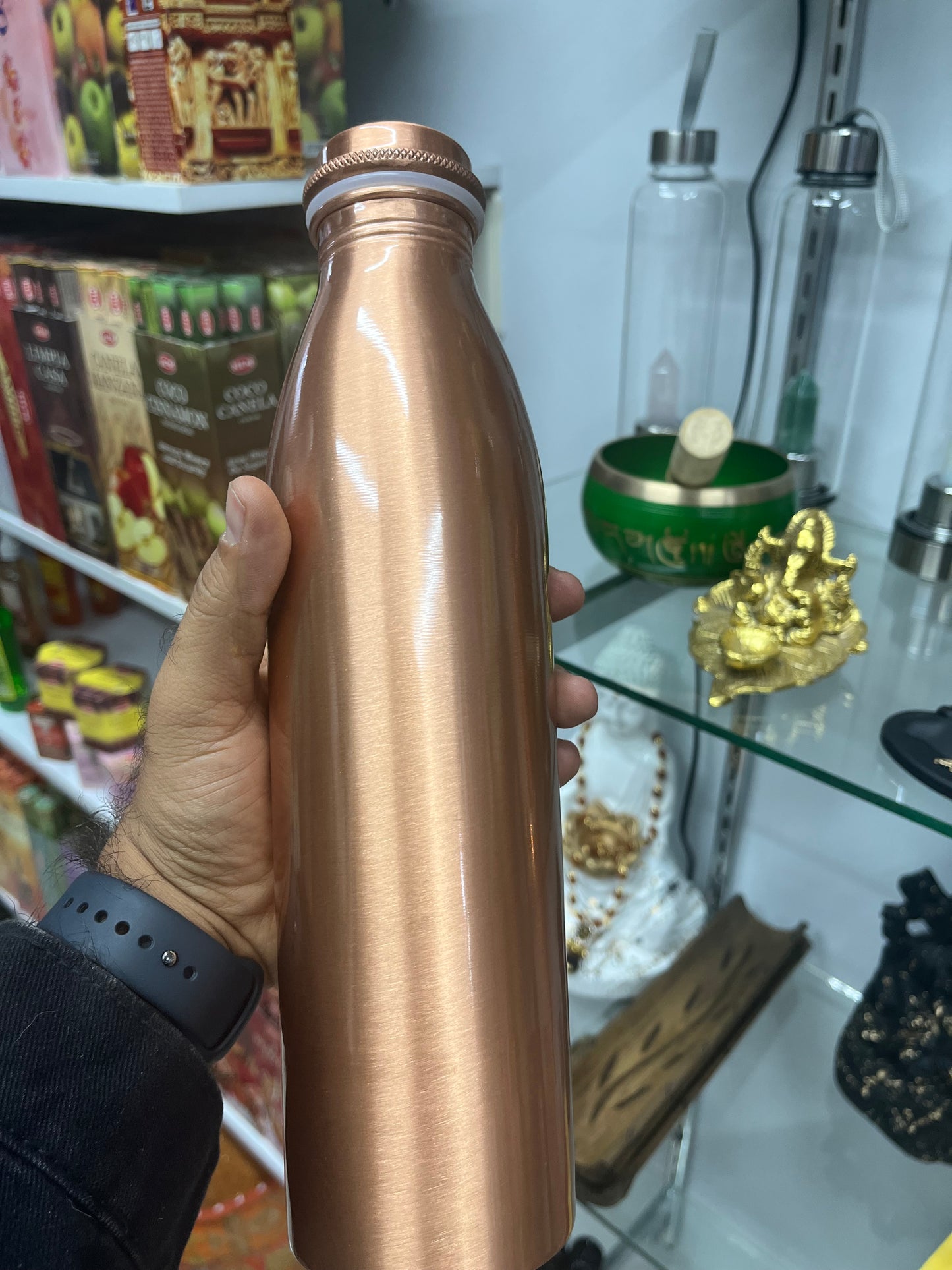 Botella de Cobre Premium – 100% Pura, Ecológica y con Estilo