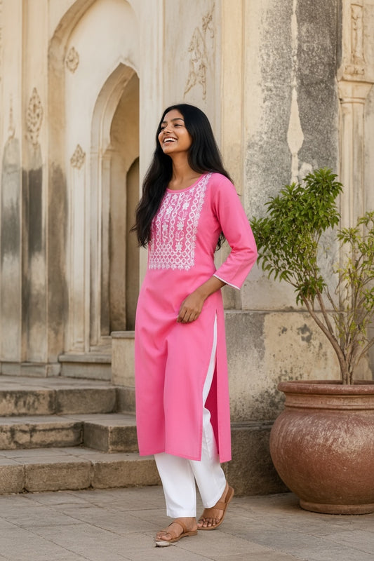 Kurti Hindú - Jodhpuri Rosa