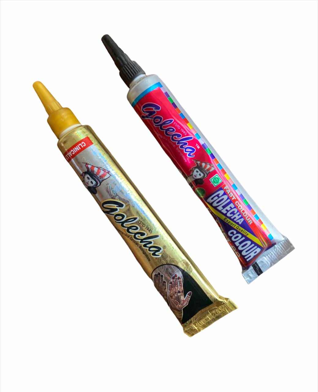 Henna Natural Para Tatuajes Temporales (2 Tubos)