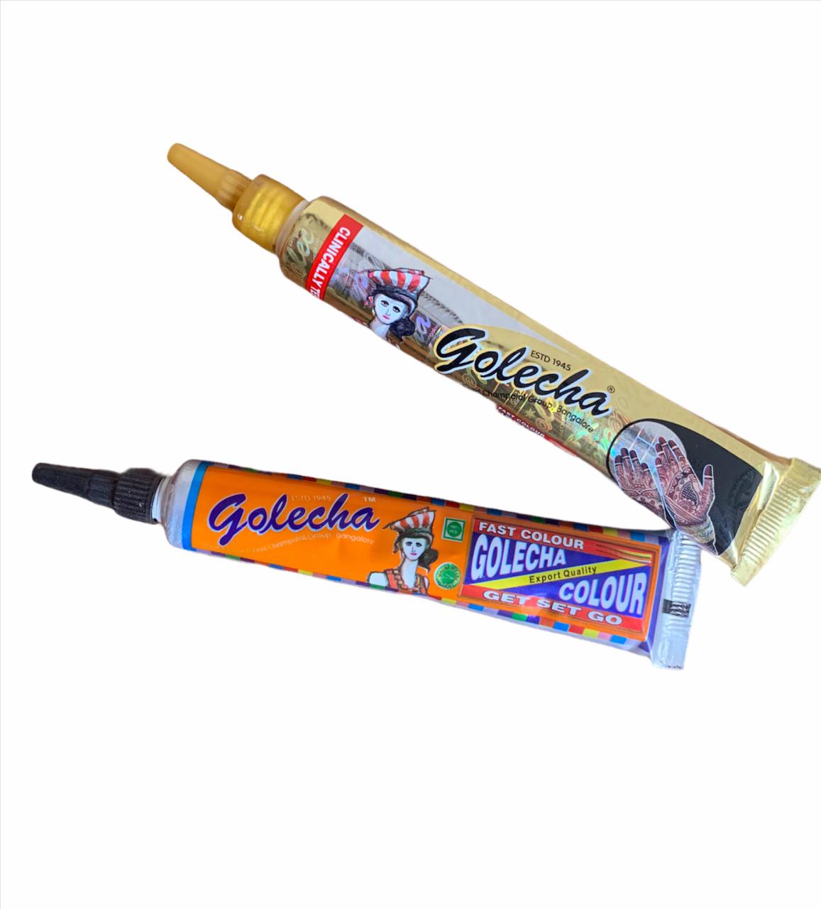 Henna Natural Para Tatuajes Temporales (2 Tubos)