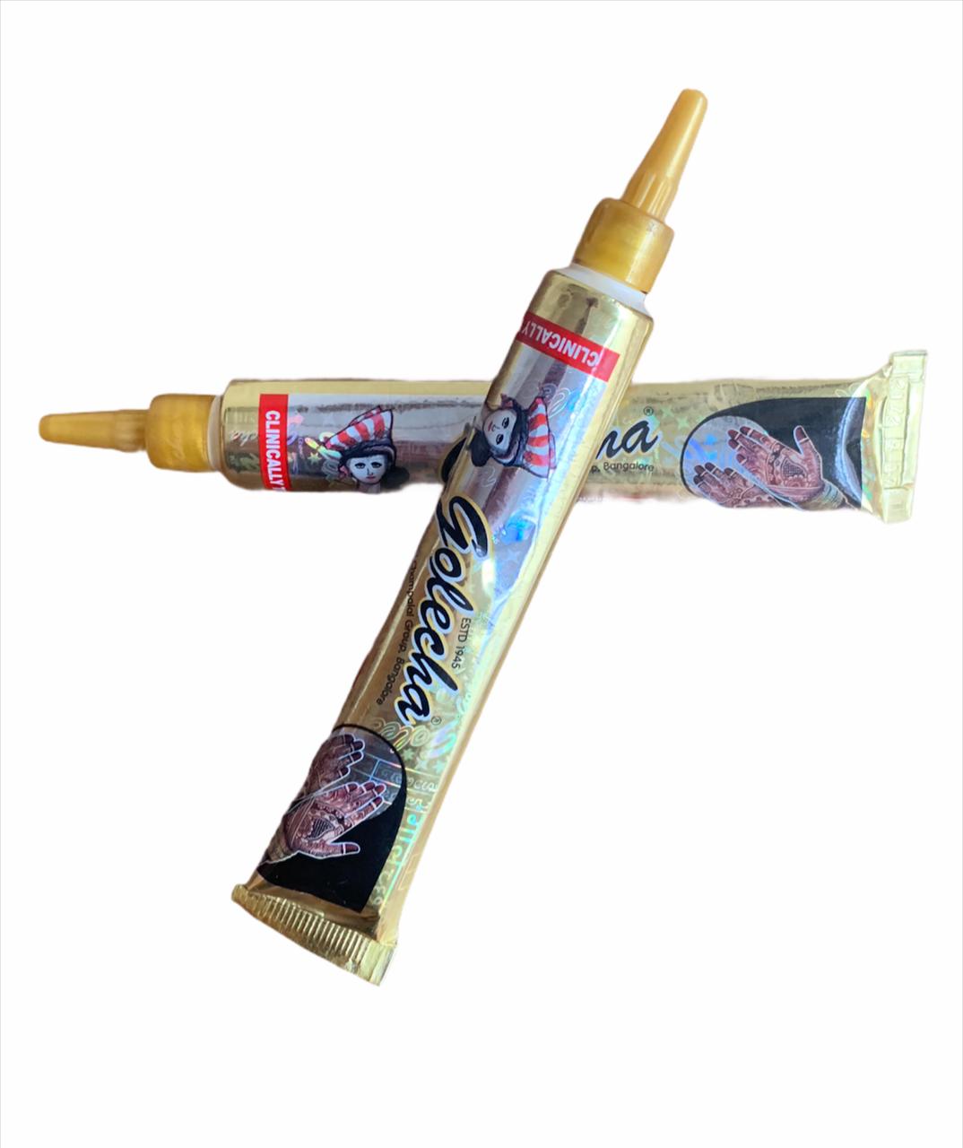 Henna Natural Para Tatuajes Temporales (2 Tubos)