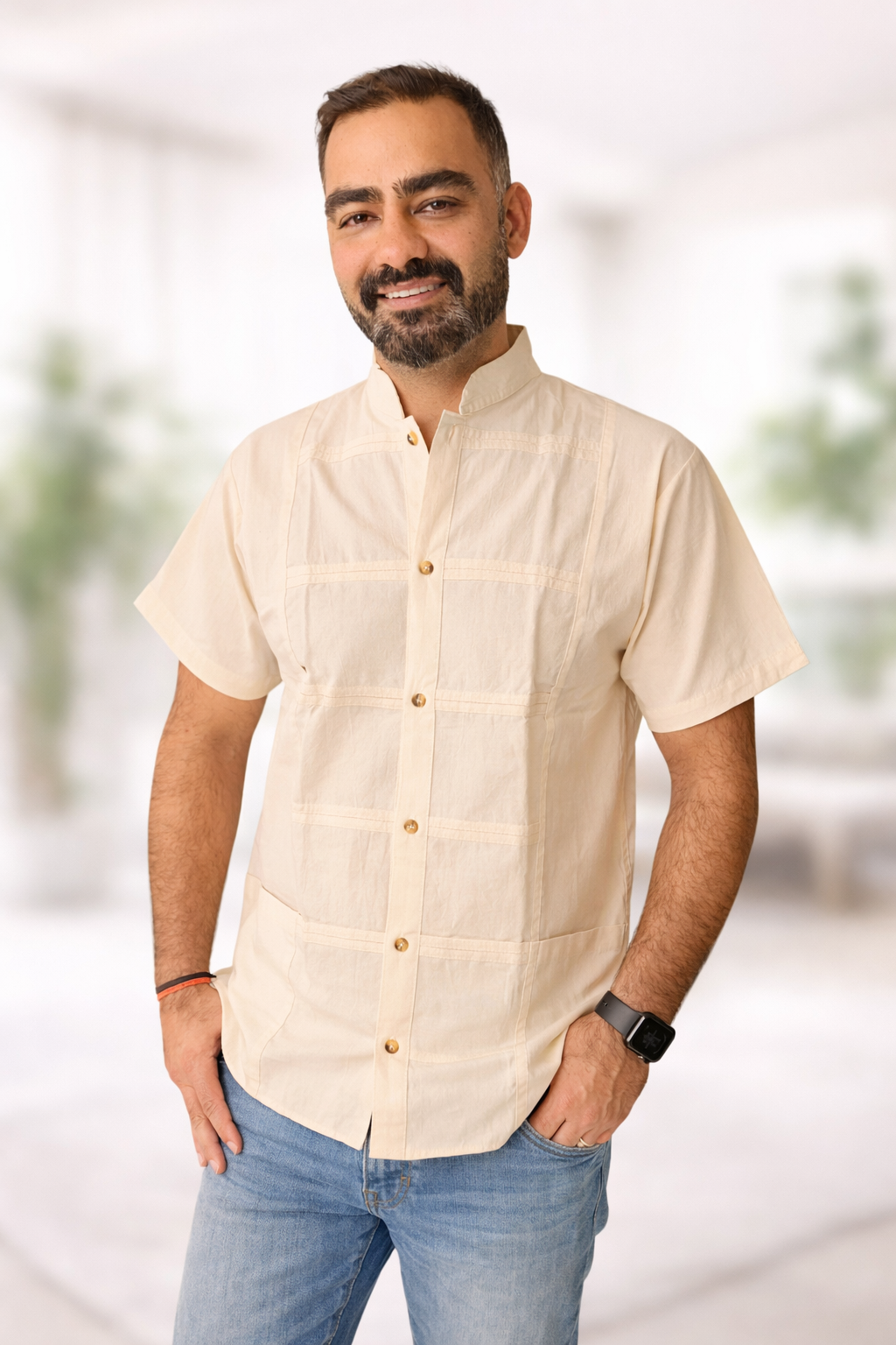 Guayabera Lisa para Caballero
