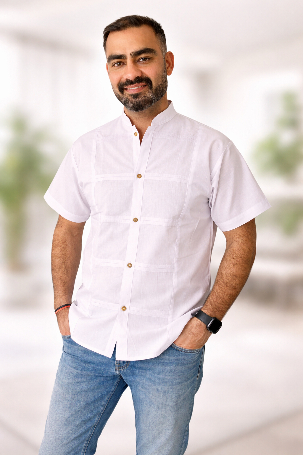 Guayabera Lisa para Caballero