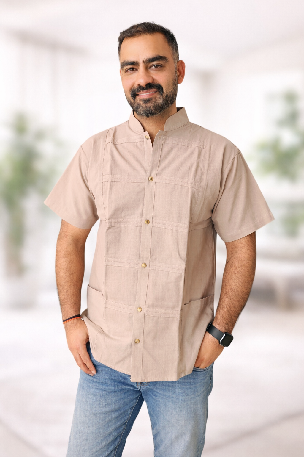 Guayabera Lisa para Caballero