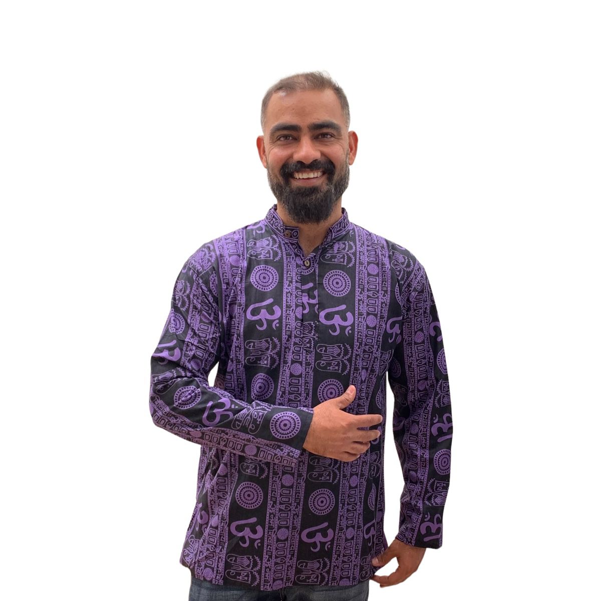 Kurta Om Manga Larga