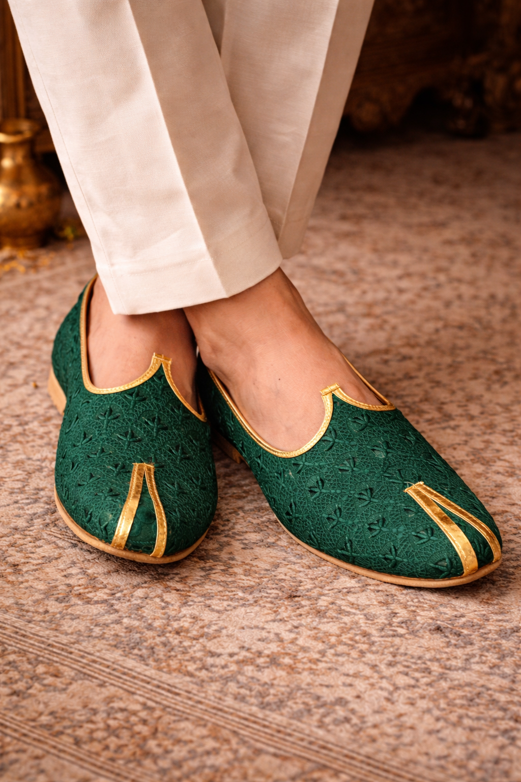 Mojri para Caballeros — Zapatos Estilo Aladino de la India