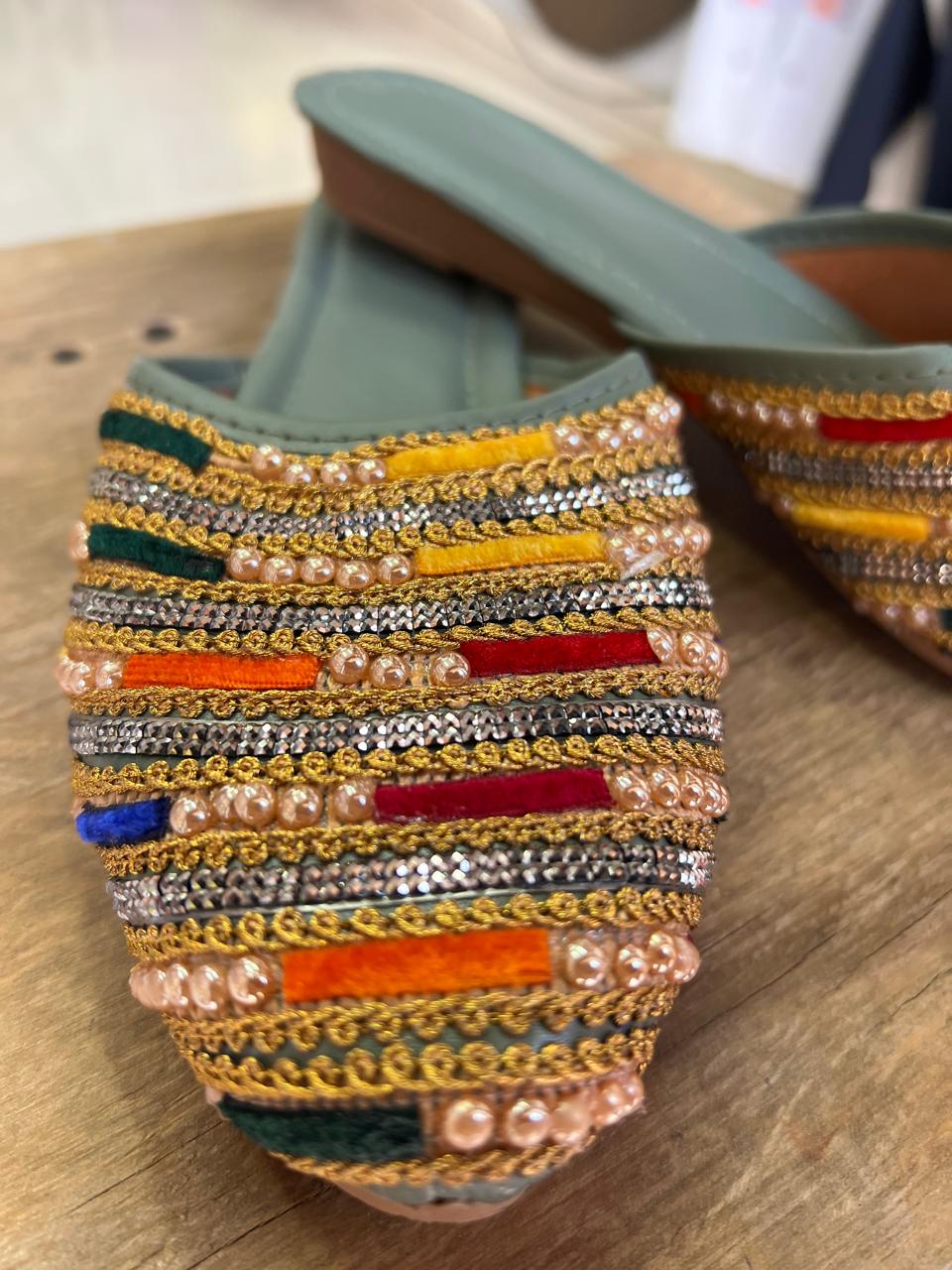 Jooti para Mujeres — Zapatos Estilo Aladino de la India para Dama