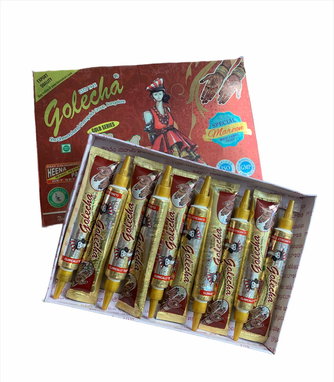 Henna Natural Para Tatuajes (10 Tubos)