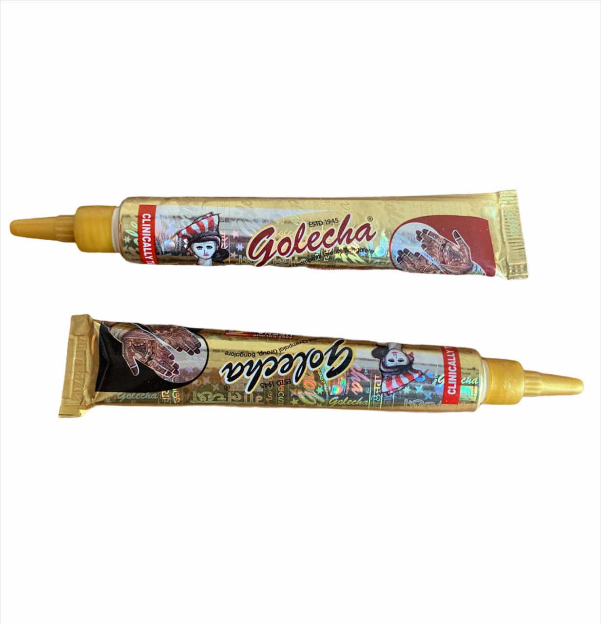 Henna Natural Para Tatuajes Temporales (2 Tubos)